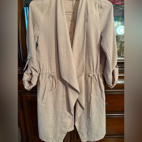 Zara| Waterfall Duster Jacket Size Medium - Picture 12 of 12